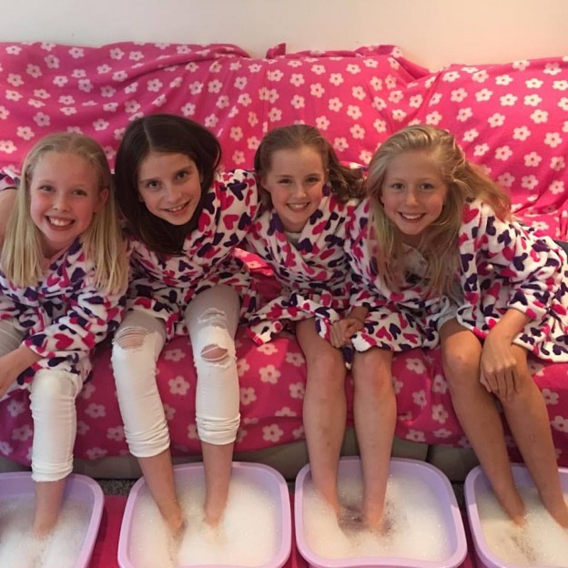 A recent girls spa pamper party in South West London